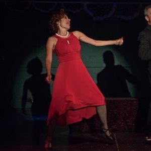 Red high low DressBarn formal cocktail dress